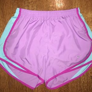 Pink and Teal Nike Running Shorts
